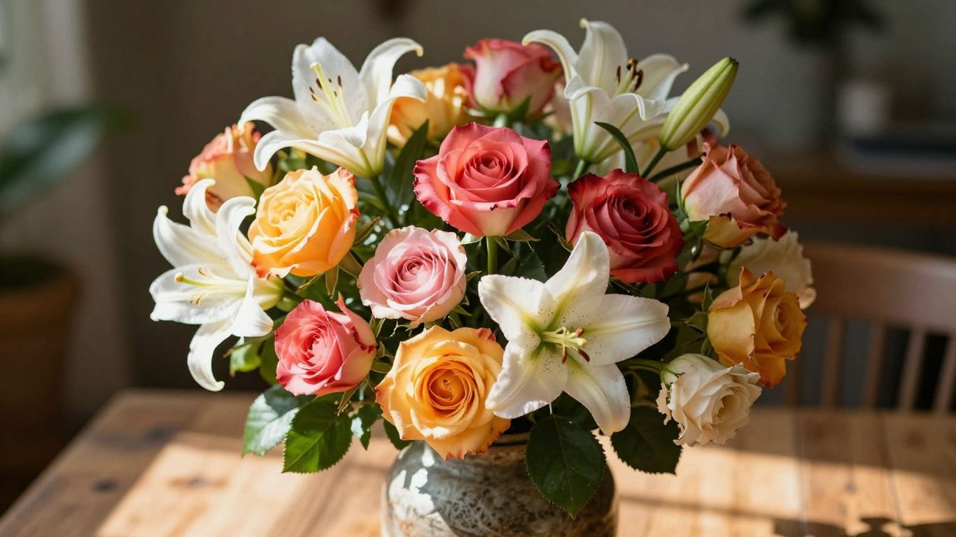 Fresh flower bouquet delivery in Altona.